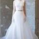 Romona Keveza rk8400 Soop Neck Spring/Summer 2018 Sweep Train Sleeveless Elegant Spring Scoop Neck A-line Bridal Dress - Brand Wedding Store Online