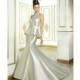 Vestido de novia de Cosmobella Modelo 7728 - 2015 Sirena Halter Vestido - Tienda nupcial con estilo del cordón