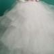 [209.99] Chic Tulle Queen Anne Neckline Ball Gown Wedding Dresses With Beadings - Dressilyme.com