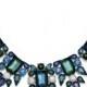 Mixit™ Blue And Teal Crystal Silver-Tone Statement Necklace