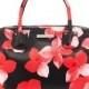 Charles Jourdan Pippa Floral-Print Leather Satchel Bag