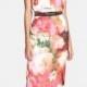 Ted Baker London 'Rose On Canvas' Print Midi Dress 