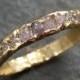 Custom Made (similar) Raw Diamond Rose Gold Engagement Ring Rough Gold Wedding Ring Diamond Wedding Ring Rough Diamond Ring ByAngeline C0114
