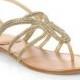 Stuart Weitzman Crystal-Embellished Strappy Sandals