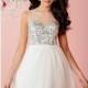 Black/Nude Hannah S 27102 - Sleeveless Short Chiffon Dress - Customize Your Prom Dress
