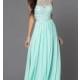 Floor Length Sleeveless Gown G411 with Illusion Bodice - Brand Prom Dresses