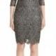 St. John Collection Plume Embroidered Lace Dress 