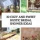 30 Cozy And Sweet Rustic Bridal Shower Ideas - Weddingomania