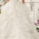 A50 Sexy V Neck Lace Top Wedding Dresses, Charming Layers Wedding Dresses, Vintage Wedding Dress