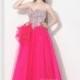 Luxurious Ball Gown Sweetheart Floor Length Tulle Fandango Pink Quinceanera Dress COLF13009 - Top Designer Wedding Online-Shop