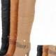 Two Way Wear Ankle / Thigh High Heel Motorcycle Soft Leather Boots "Trendy Series"