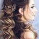 Half Up Half Down Wedding Hairstyle – Partial Updo Bridal Hairstyle Ideas