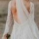 Ivory Opened Back Wedding Dress For Boho Bride