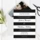 Black & White Striped Wedding Invitation with Envelope Liner Templates