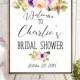 Countdown Bridal Shower Printable Welcome Sign Bridal Shower decoration Instant Download Bridal Shower banner Welcome Sign Shower idbs19 - $10.00 USD