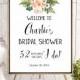 Welcome Bridal Shower Sign Instant Download Sign Bridal Shower tropical decor Welcome decoration Printable Sign She Says I Do Sign idbs28 - $12.00 USD