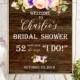 Instant Download Bridal Shower Welcome Sign Plum Bridal Brunch Sign Bridal Shower decor Wooden Welcome Printable Sign idbs17 - $12.00 USD