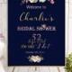 Instant Download Bridal Shower Welcome Sign Bridal Brunch Sign Bridal Shower DIY Welcome Printable Sign Says I Do Sign Shower White idbs26 - $12.00 USD