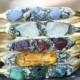 Birthstone Bracelets, Birthstone Jewelry, Gemstone bracelets, Garnet, Amethyst, Aquamarine, Herkimer Diamond, Emerald, Pearl, Ruby, Peridot