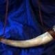 Viking Drinking Horn (Hand Carved Horn Rim) Norse Viking Horn Beer Horn for Cosplay Viking or Game of Thrones Gift Best Drinking Horn