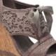 Not Rated Gray Lace Adia Wedge Sandal