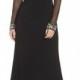 Vince Camuto Embellished Illusion Gown 