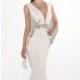 Beaded Slim Gown by Tarik Ediz - Color Your Classy Wardrobe