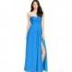 Ocean_blue Azazie Arabella Allure - Floor Length Sweetheart Back Zip Chiffon Dress - Charming Bridesmaids Store