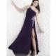 Riva Designs One Shoulder Jersey Prom Dress R9414 - Brand Prom Dresses