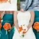 Tangerine And Turquoise Wedding Magic