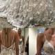 Stunning Spaghetti Straps Court Train Backless Wedding Dress With Beading Waist