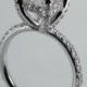 2.57ct. Pave Set  Diamond  Engagement  Ring