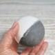 Black and White Bath Bomb, Activated Charcoal Clay Bath Bomb, Detox Bath Fizzy, XL Bath Bombs with essential oils, Aromatherapy Spa Gift