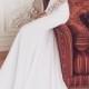 Details About 2014 New Popular Sexy V-Neck Long Sleeves Slim Line Bridal Wedding Dress Gown