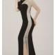 Long Black Sheer Sided Long Sleeve Prom Dress by Jovani - Discount Evening Dresses 