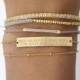 Personalized OR Blank Gold Bar Bracelet / Name Bar Bracelet / Personalized Jewelry Large Legacy Bar Bracelet Layered Long LB160_38_B