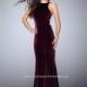 La Femme 24316 Velvet Gown with Cutout Sides - Brand Prom Dresses