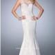 Light Mint/Nude La Femme 22314 - Sleeveless Lace Dress - Customize Your Prom Dress