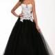 Charming Tulle Strapless Neckline Natural Waistline Ball Gown Evening Dress With Lace Appliques - overpinks.com