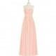Coral Azazie Milagros - Back Zip Floor Length Chiffon Sweetheart Dress - Charming Bridesmaids Store
