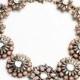 Amazon.com: Charmlight Jewelry Popular Golden Tone Vintage Pink Round Beads Wild Collar Statement Necklace: Jewelry