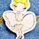Marilyn Monroe brooch, Marilyn Monroe pin, summer beach pin, cute pin, girl pin, fashion pin
