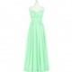 Mint_green Azazie Dara - Sweetheart Chiffon Floor Length Illusion Dress - Charming Bridesmaids Store