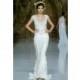 Pronovias SP14 Dress 16 - Full Length Spring 2014 Pronovias White Fit and Flare V-Neck - Nonmiss One Wedding Store