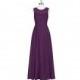 Grape Azazie Justine - Floor Length Illusion Chiffon Sweetheart Dress - Cheap Gorgeous Bridesmaids Store