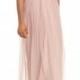 Monique Lhuillier Bridesmaids Isla Ruffle Pleated Tulle Gown (Nordstrom Exclusive) 