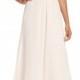 Hayley Paige Occasions Gathered V-Neck Chiffon Gown 