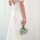 Vintage Inspired Lace Silk Chiffon Wedding Dress