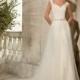 Blu by Mori Lee 5316 Lace Sheath Wedding Dress - Crazy Sale Bridal Dresses