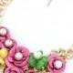 Exquisite Rosette Bib Necklace - OASAP.com
